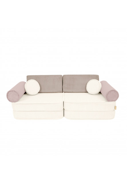 Modulární dětská Sofa – 8-dílná | Aesthetic Latte Macchiato